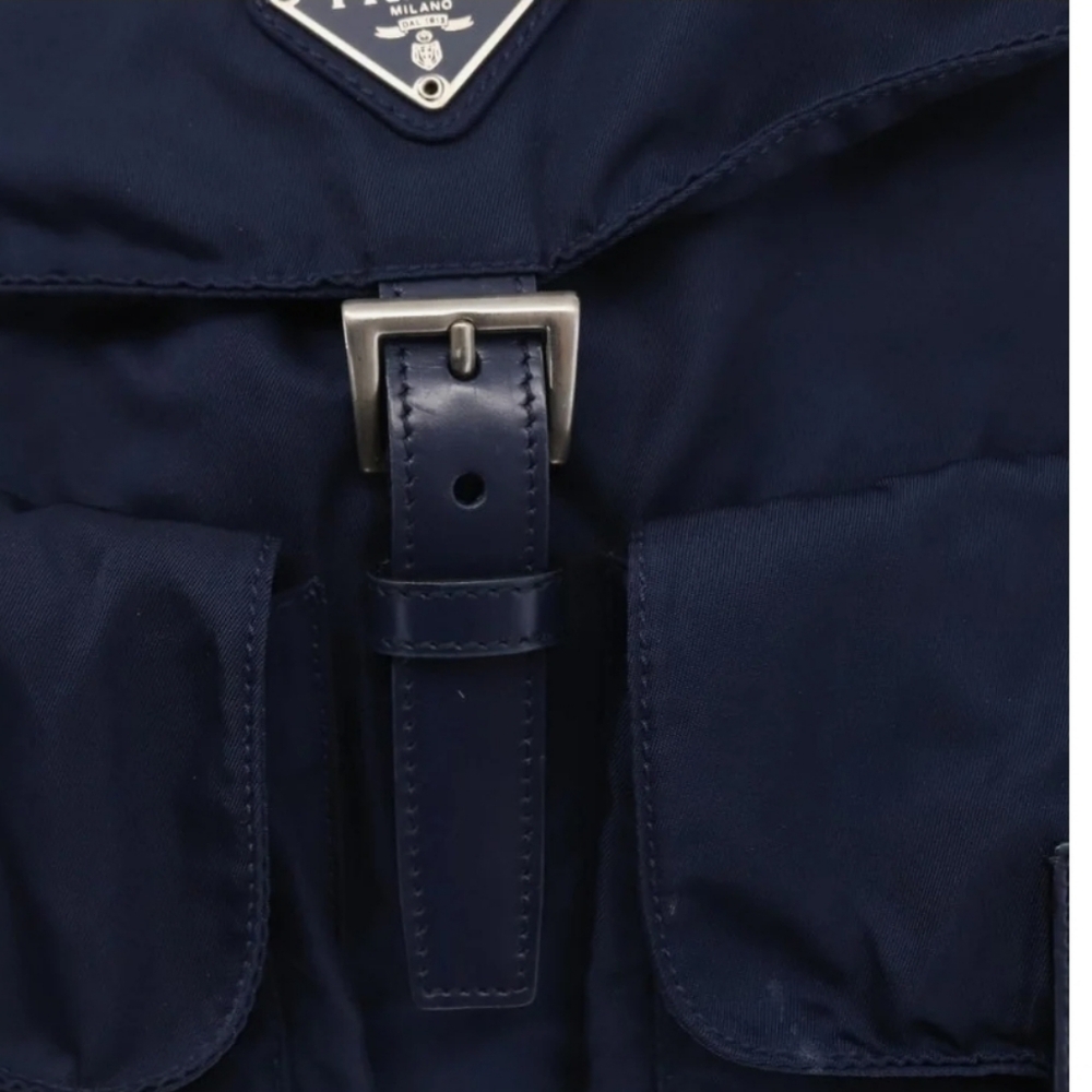 Prada Navy Nylon Blue Men And Women Backpack - Copy - Picture 8 of 16